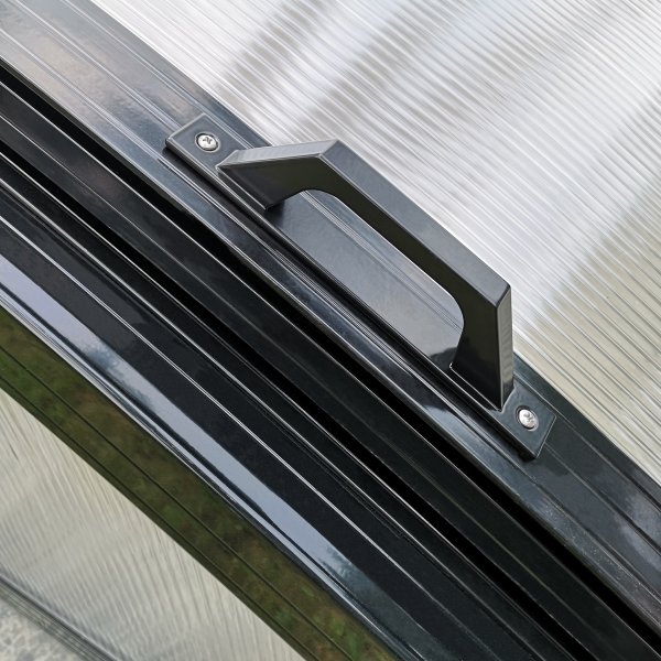 Altaan katto 4x8m sivuovella | Ammuttava - musta