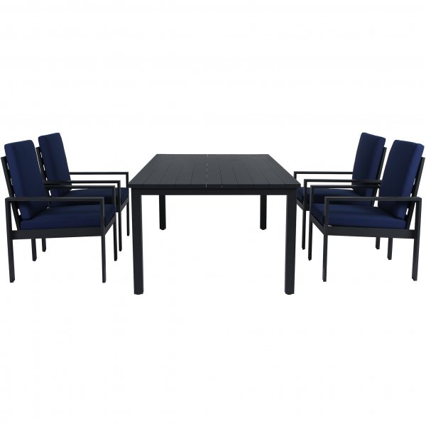 Premium ulkokalusteet alumiinista | Pöytä & 4 tuolia | Hamnviken Premium ulkokalusteet alumiinista | Pöytä & 4 tuolia | Hamnviken