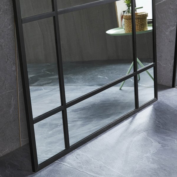 Suuri kokovartalopeili | Ruiskutettu | Musta kehys