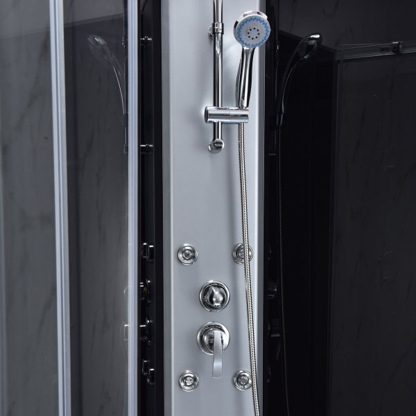 Täydellinen tyylikäs suihkukaappi | Sadesuihku | Alumiini Täydellinen tyylikäs suihkukaappi | Sadesuihku | Alumiini