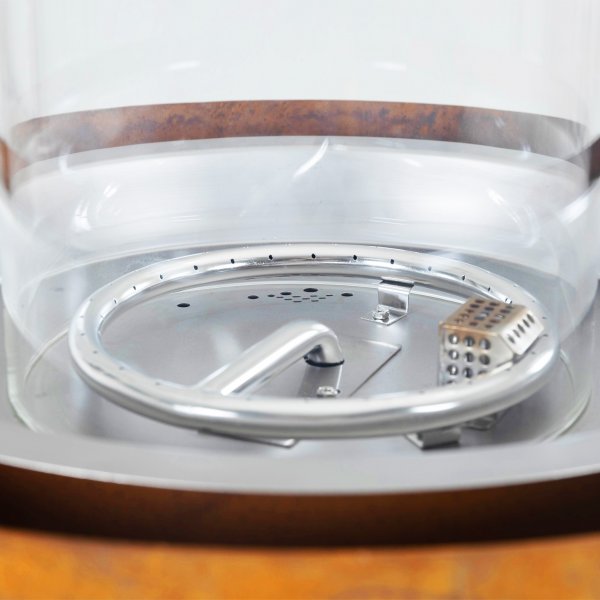 Kaasulämmitteinen takka corten-teräksestä | Ulkokäyttöön | Dorothea Kaasulämmitteinen takka corten-teräksestä | Ulkokäyttöön | Dorothea