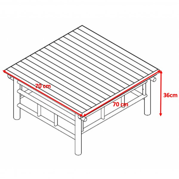 Aurinkotuoliryhm / sohvaryhm bambusta | Irrotettavalla pllisell | Lovn