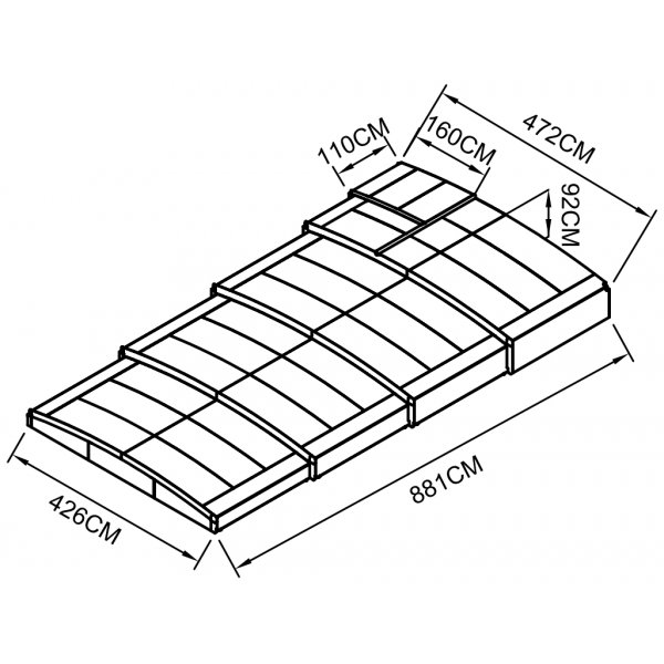 Allaskate 8x4m | ECO Smart Sarja | UV-suoja Allaskate 8x4m | ECO Smart Sarja | UV-suoja