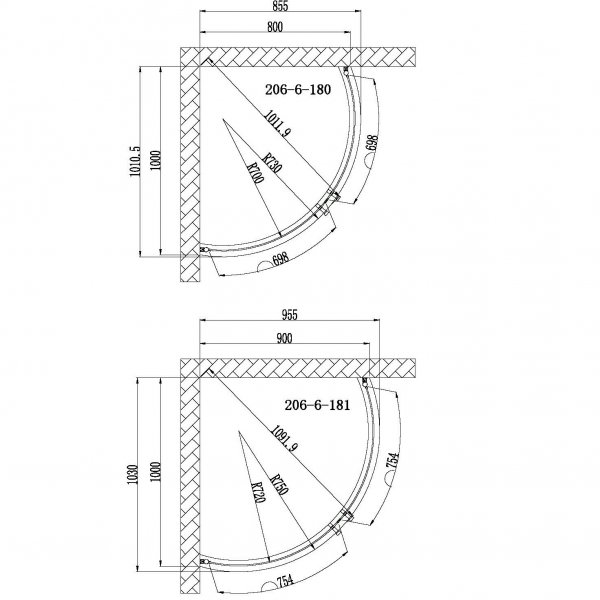 Suihkukulma | Musta turvalasi | Cornelia