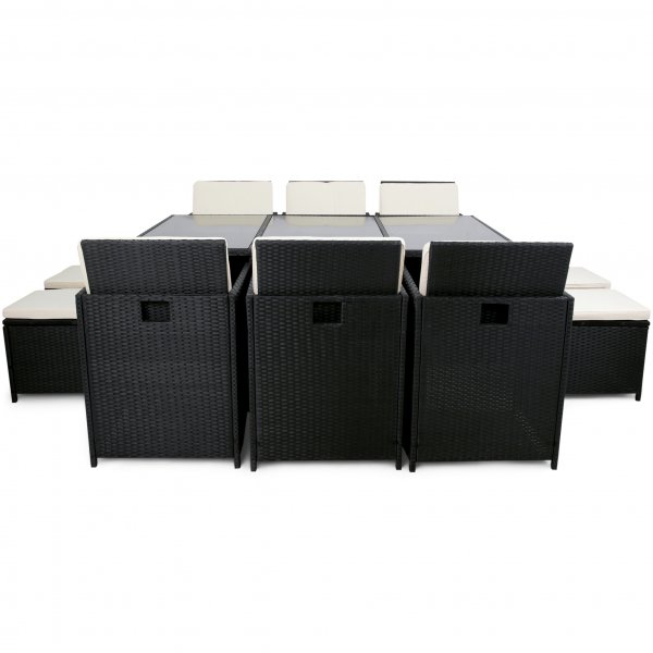 Ruokailuryhm ulkokalusteet | 10 paikkaa | Keinotekoinen rottinki | Lyfco Skrhamn