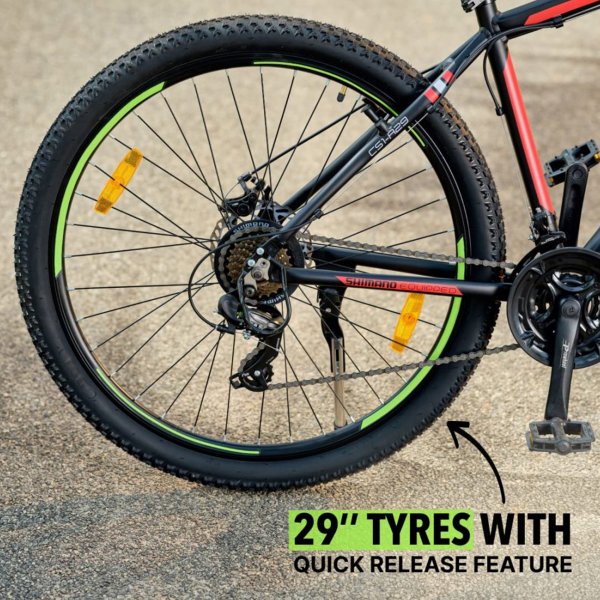 Maastopy�r� 29\\\" | 21 vaihdetta - Shimano | Kara - Punainen/musta