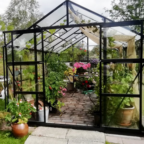 Lasikasvihuone 11,1m | 4mm turvalasi | 5 vuoden myrskytakuu
