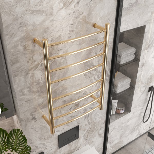 Sähköinen pyyhekuivain 52x78x12,5cm | Kulta Sähköinen pyyhekuivain 52x78x12,5cm | Kulta