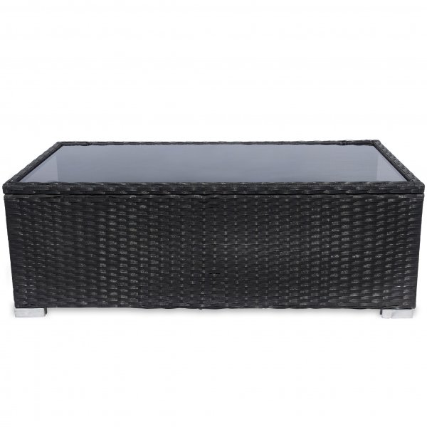 Lounge ryhm� | Kaksinkertainen sis��nrakennettu s�ilytystila | Musta synteettinen rottinki | Djursvik