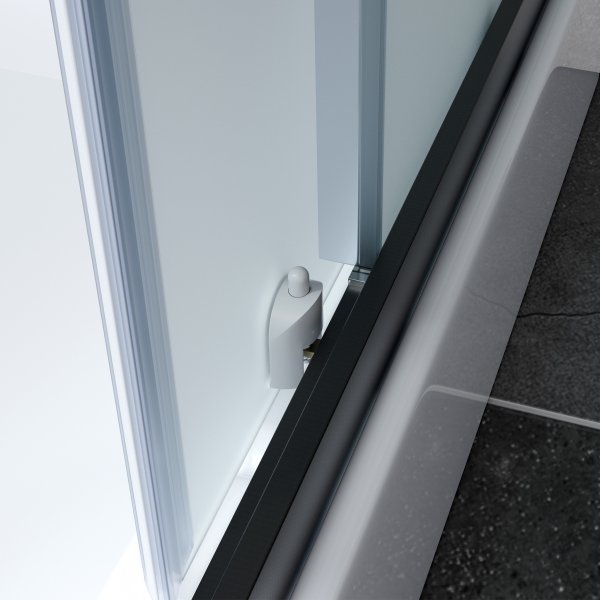 Täydellinen suihkukaappi sadesuihkulla | Musta Täydellinen suihkukaappi sadesuihkulla | Musta