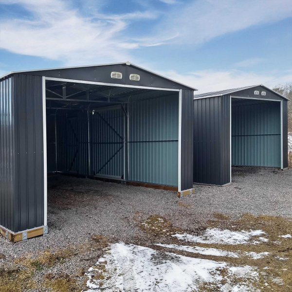 Peltiautotalli 23m | Pariovi | Tydellinen sarja | Premium