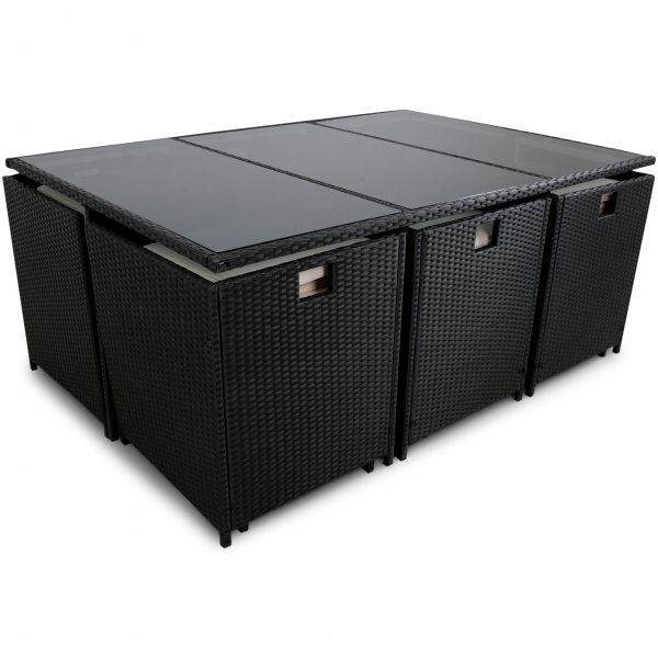 Ruokailuryhm ulkokalusteet | 10 paikkaa | Keinotekoinen rottinki | Lyfco Skrhamn