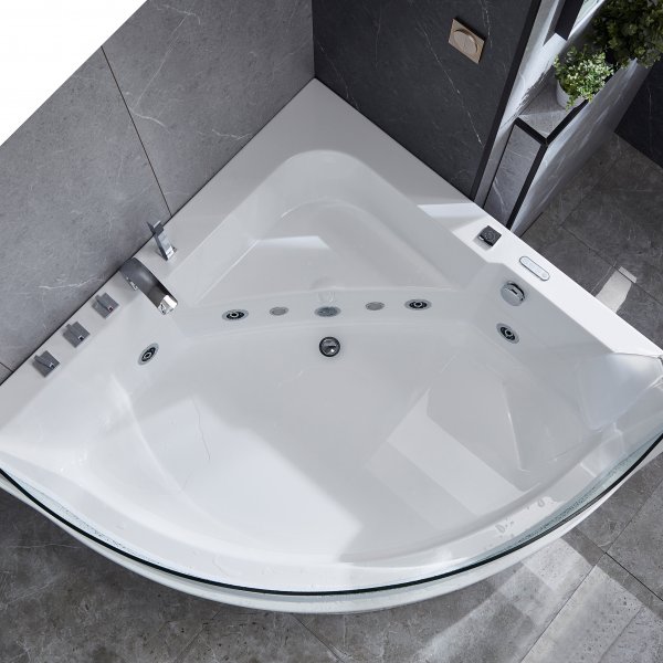 Whirlpool kulmakylpy huoltolmmityksell | 150x150cm | BK-058