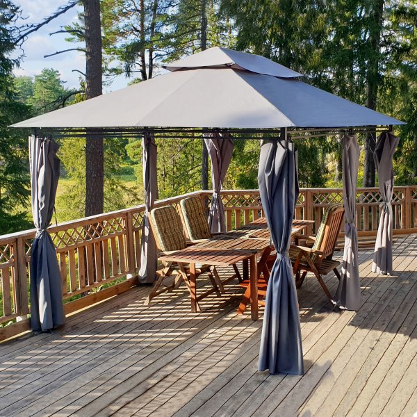 Paviljonki 4x3 m sis. paviljongin seint