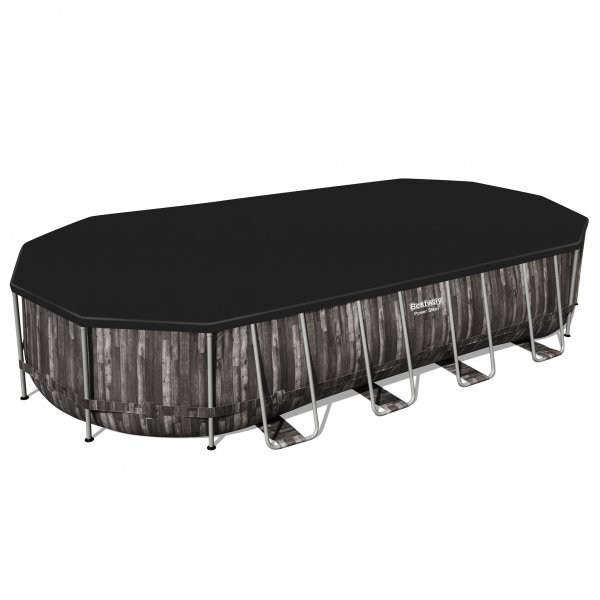 Bestway-allas maan päällä 7,3x3,6m - 1,2m syvä | Power Steel Oval (5611T) Bestway-allas maan päällä 7,3x3,6m - 1,2m syvä | Power Steel Oval (5611T)