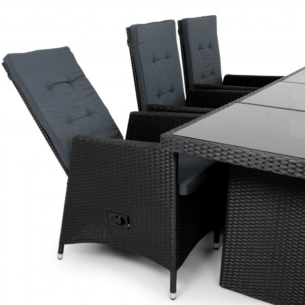 Ruokailuryhmä keinorottinki | 6 taitettavaa syöttötuolia | Lyfco Kämpinge Ruokailuryhmä keinorottinki | 6 taitettavaa syöttötuolia | Lyfco Kämpinge