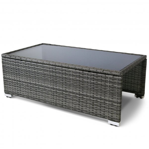 Eksklusiivinen loungeryhm | Sisnrakennettu varastointi | Harmaa synteettinen rottinki | Djursvik