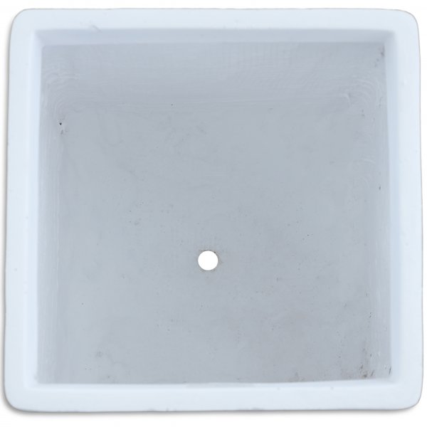 Kuituvahvisteiset ulkoruukut - Kuution muotoinen - Valkoinen