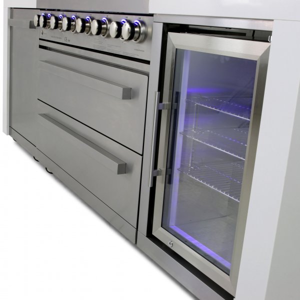 Suuri ruostumaton kaasugrilli/ulkokeitti | Austin