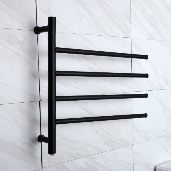 Suuri sähköinen pyyhekuivain 63x55x12,5cm | 9007 | Musta Suuri sähköinen pyyhekuivain 63x55x12,5cm | 9007 | Musta