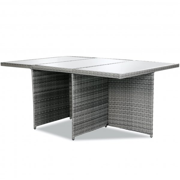 Ruokailuryhmä ulkokalusteet | 10 paikkaa | Harmaa tekopilli | Skärhamn Ruokailuryhmä ulkokalusteet | 10 paikkaa | Harmaa tekopilli | Skärhamn