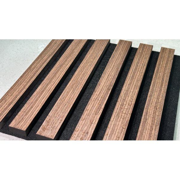 Puulista Akustiikkapaneelit | 2400x600x21mm | Pähkinä Puulista Akustiikkapaneelit | 2400x600x21mm | Pähkinä