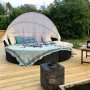 Pyre solarium 230cm | lyks sisnrakennettu tyynyn silytystila | Lyfco Hllviken