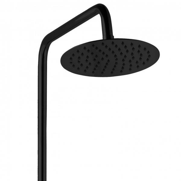 Täydellinen yläsuihkusarja käsisuihkulla pyöristetyllä muotoilulla | Musta Täydellinen yläsuihkusarja käsisuihkulla pyöristetyllä muotoilulla | Musta