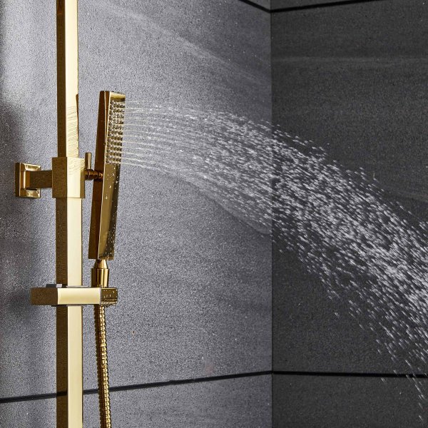 Tydellinen ylsuihkusarja ksisuihkulla | Messinki