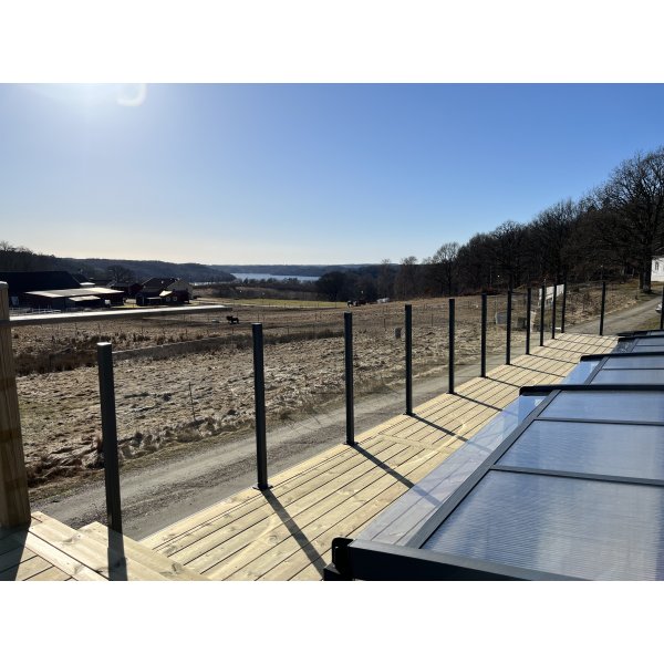 Lasikaide / aita kirkkaasta lasista | Useita paketteja