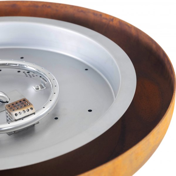 Kaasulämmitteinen takka corten-teräksestä | Ulkokäyttöön | Dorothea Kaasulämmitteinen takka corten-teräksestä | Ulkokäyttöön | Dorothea