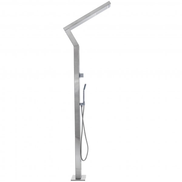 Ulkosuihku ylsuihkulla, sadesuihkulla ja ksisuihkulla | Harjattua ruostumatonta terst