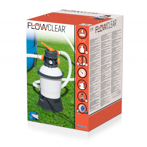 Bestway Flowclear hiekkasuodatinpumppu 3028 l/h (58515) Bestway Flowclear hiekkasuodatinpumppu 3028 l/h (58515)