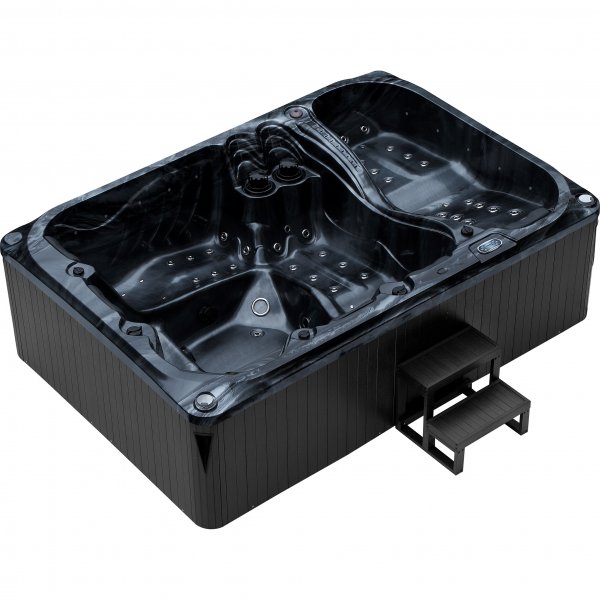 Kylpytynnyri Atlantis Dreams WiFi Blackline - 6 henkil | Lyfco