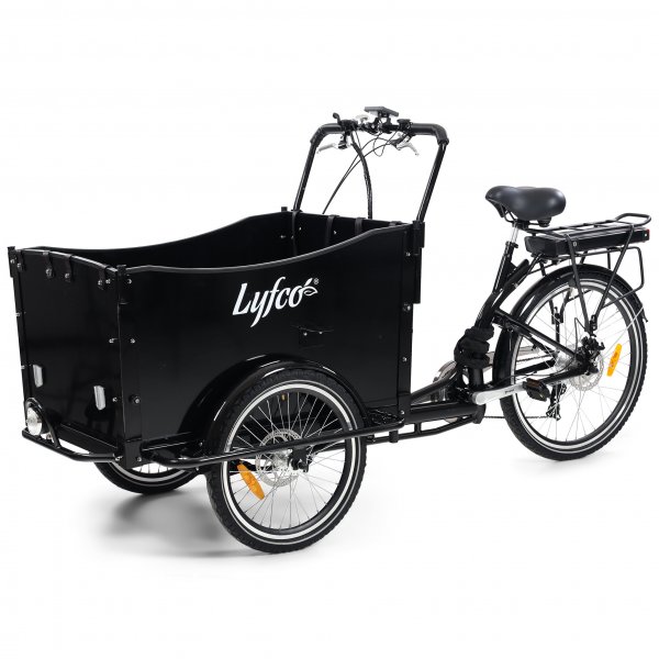 Shkkyttinen laatikkopyr | 6 vaihdetta | 250W - 16Ah LG-akku | Lyfco + Polkupyrn lukko