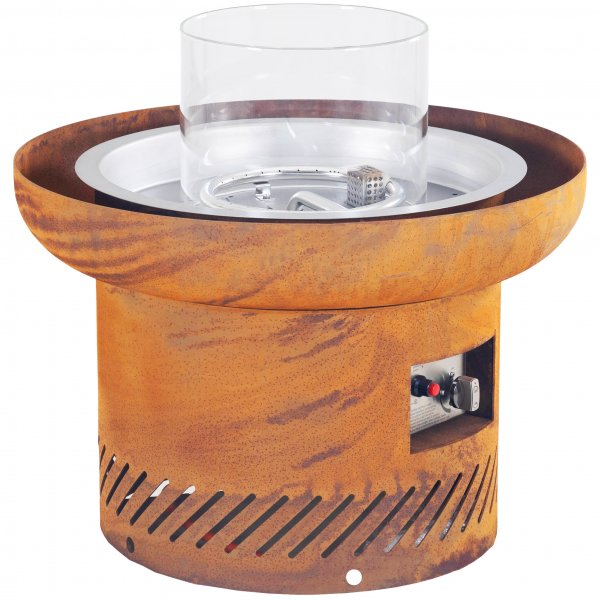 Kaasulämmitteinen takka corten-teräksestä | Ulkokäyttöön | Dorothea Kaasulämmitteinen takka corten-teräksestä | Ulkokäyttöön | Dorothea