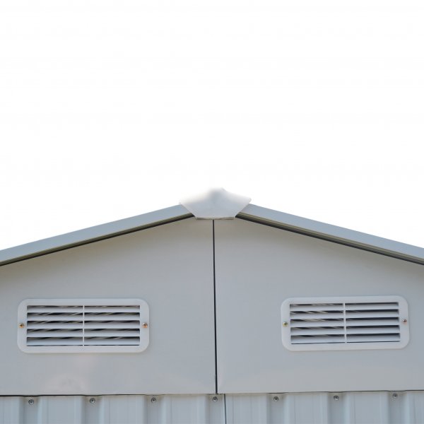 Varasto ja työkaluvaja 5,3m² | Liukuovi | Alustalla | Valkoinen Varasto ja työkaluvaja 5,3m² | Liukuovi | Alustalla | Valkoinen