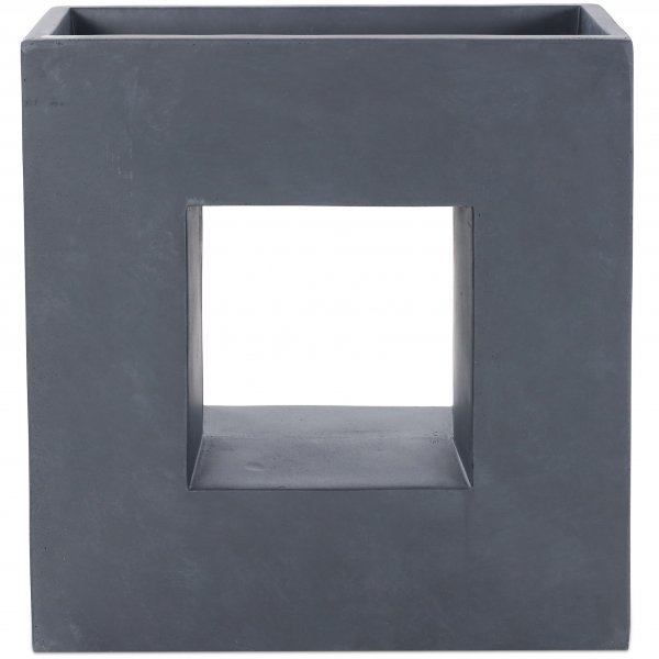 Kuituvahvistettu ruukku ainutlaatuisella muotoilulla | Graniitti/musta