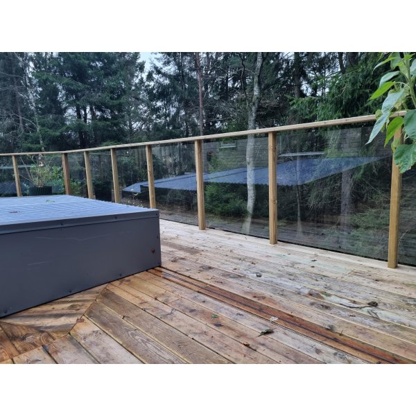 Lasikaide / aita kirkkaasta lasista | Useita paketteja