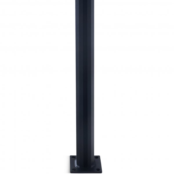 Päätypylväs lasikaiteeseen | Musta Päätypylväs lasikaiteeseen | Musta