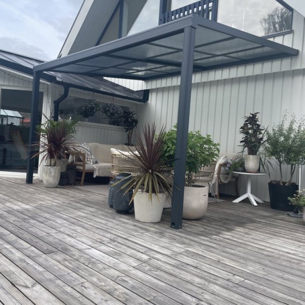 Liukukattokuisti 12m² | Liukuva parvekkeen katto | Kanava muovi / alumiini Liukukattokuisti 12m² | Liukuva parvekkeen katto | Kanava muovi / alumiini