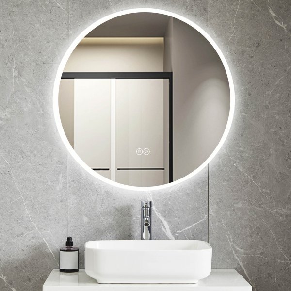 Pyre kylpyhuonepeili 100cm | LED-valaistus ja huurtumisenesto