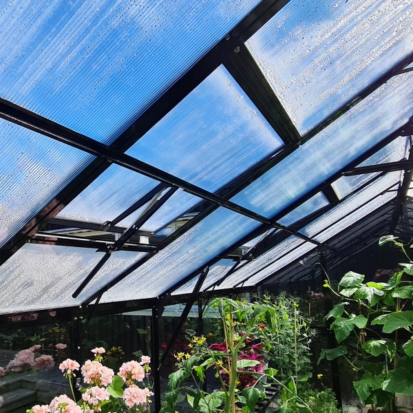 Kasvihuone 9,6 m | 4mm turvalasi | 5 vuoden myrskytakuu