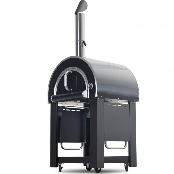 Puulmmitteinen pizzauuni kotikyttn | Milano Blackline