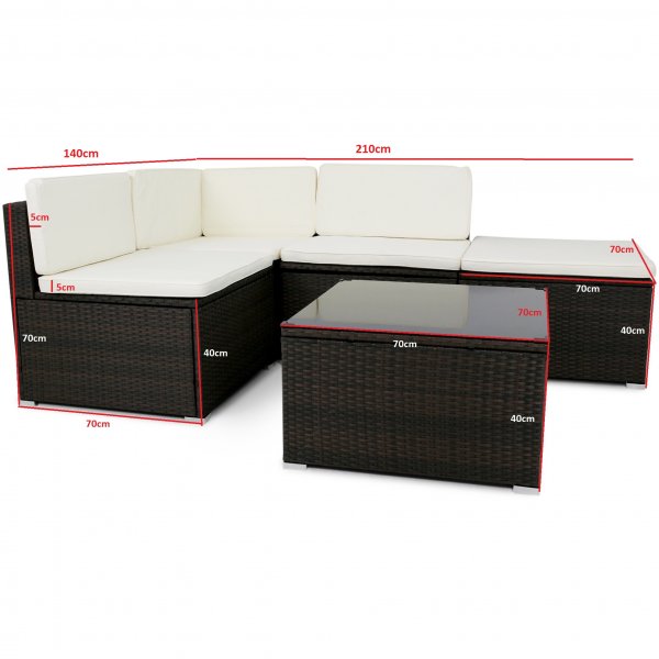 Lounge setti keinotekoinen rottinki | Lyfco Kungshamn Lounge setti keinotekoinen rottinki | Lyfco Kungshamn