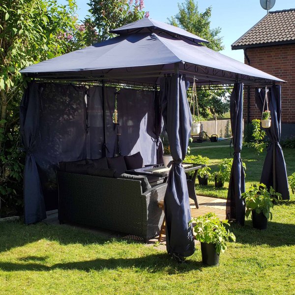 Paviljonki 4x3 m sis. paviljongin seint