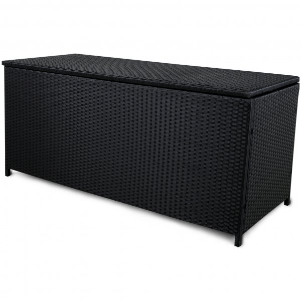 Keinotekoisesta rottinkista valmistettu tyynylaatikko ulkokalusteisiin | Musta Keinotekoisesta rottinkista valmistettu tyynylaatikko ulkokalusteisiin | Musta