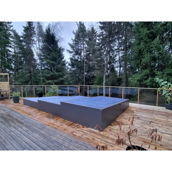 Lasikaide / aita kirkkaasta lasista | Useita paketteja