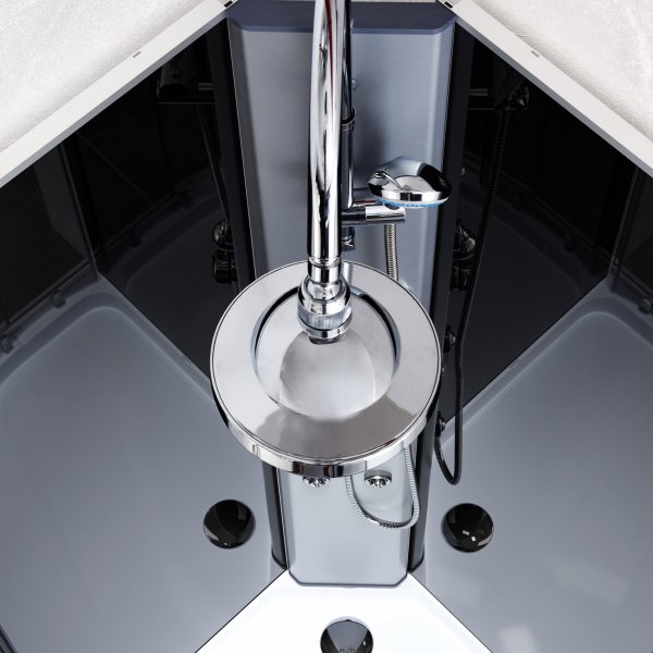 Täydellinen tyylikäs suihkukaappi | Sadesuihku | Alumiini Täydellinen tyylikäs suihkukaappi | Sadesuihku | Alumiini