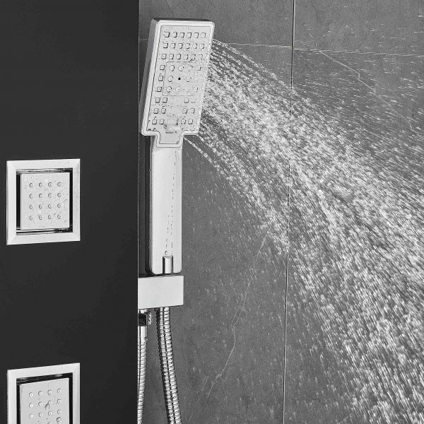 Suihkupaneeli mustavalkoista ruostumatonta terästä | Stella Suihkupaneeli mustavalkoista ruostumatonta terästä | Stella